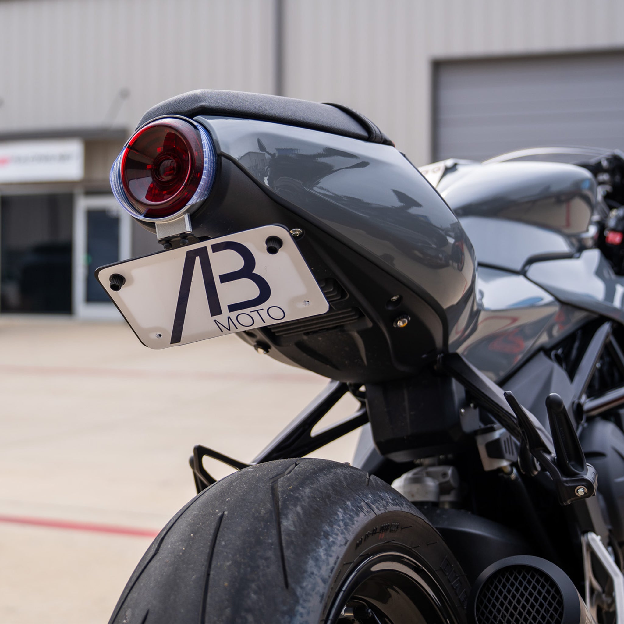 NBX- BLACK Fender Eliminator Tidy Tail W/LED Light No Logo Compatible